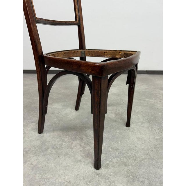 Wood No. 715 Dining Chairs attributed to Gustav Siegel for J&J Kohn, 1920s, Set of 6 For Sale - Image 7 of 15