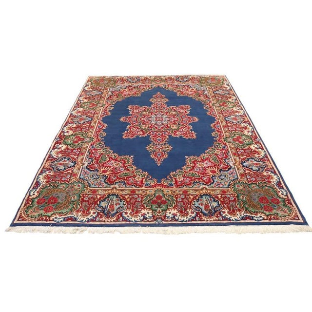 Middle Eastern Kerman Rug in Hand-Knotted Wool For Sale - Image 4 of 6