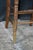 2 Antique American Country Oak Farmhouse Ladderback Chairs Cane Seat Pair For Sale - Image 11 of 18