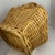 Vintage Square Sturdy Wicker Basket With Thick Bamboo Rim and Handle For Sale - Image 11 of 14