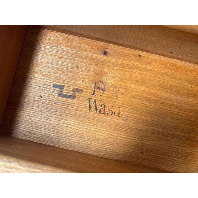 Vintage Oak Dining Chairs from Wasa, 1990s, Set of 6 For Sale - Image 15 of 16