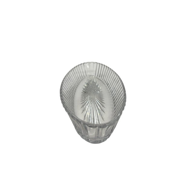 Mid 20th Century Heisey Glass Banded Flute Oval Dish For Sale - Image 10 of 15