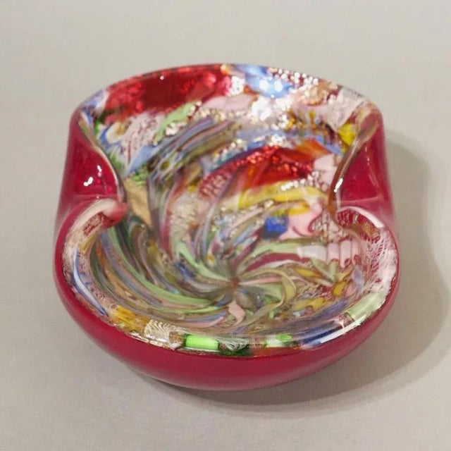 Vintage Glass Bowl by Dino Martens for Aureliano Toso For Sale - Image 4 of 12