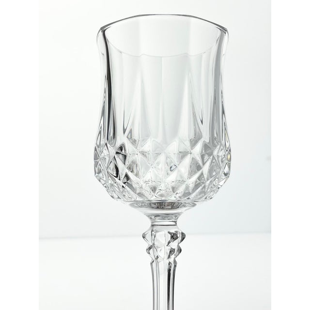 1990s 1990s Cristal D’Arques “Longchamp” Crystal Water Glasses - Set of 11 For Sale - Image 5 of 5