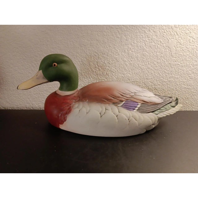1970s 1970s Andrea by Sadek Mallard Duck Decoy Figurine For Sale - Image 5 of 9