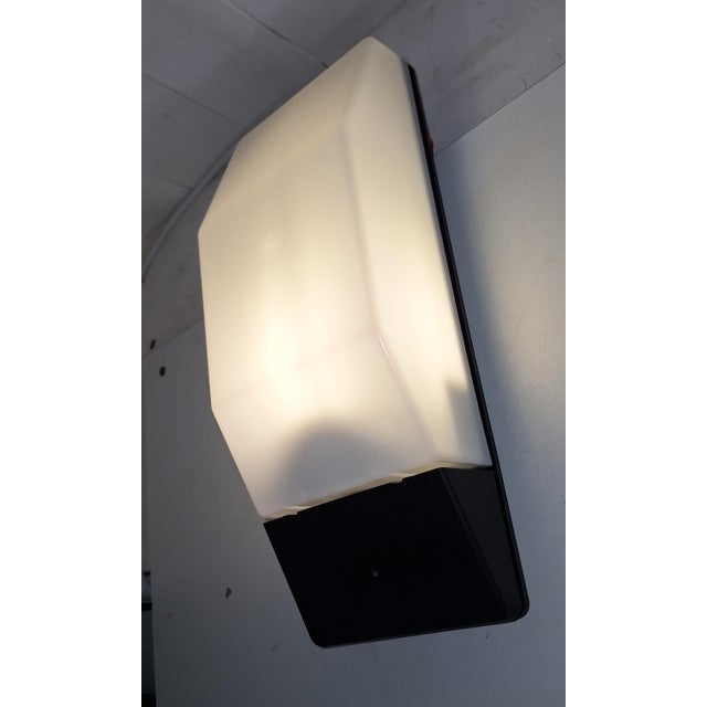 Plastic Vintage Wall Lamp with White Plastic Shade, 1990s For Sale - Image 7 of 10