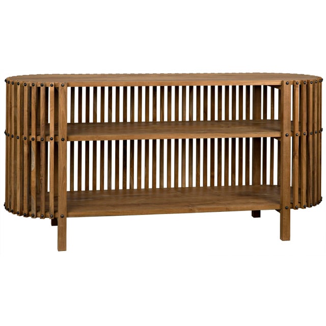 Contemporary NOIR Consuela Console, Teak For Sale - Image 3 of 10