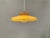 EXTREMELY rare Lyfa hanging lamp by Bent Karlby Denmark 1960s. In original yellow/curry colored lacquered metal upper...