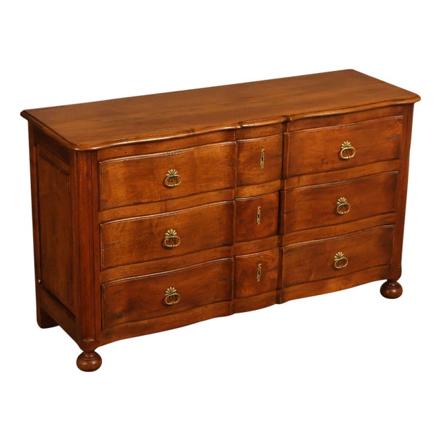 Don Ruseau Custom Continental Style Walnut Chest Of Drawers For Sale