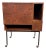 Mobile Cabinet in Wood and Metal, 1960s For Sale