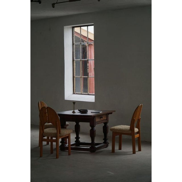 Antique Baroque Accent Table in Oak, 1890s For Sale - Image 16 of 18