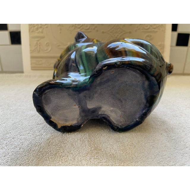 Vintage Slipware Pig Water Jug For Sale - Image 10 of 13