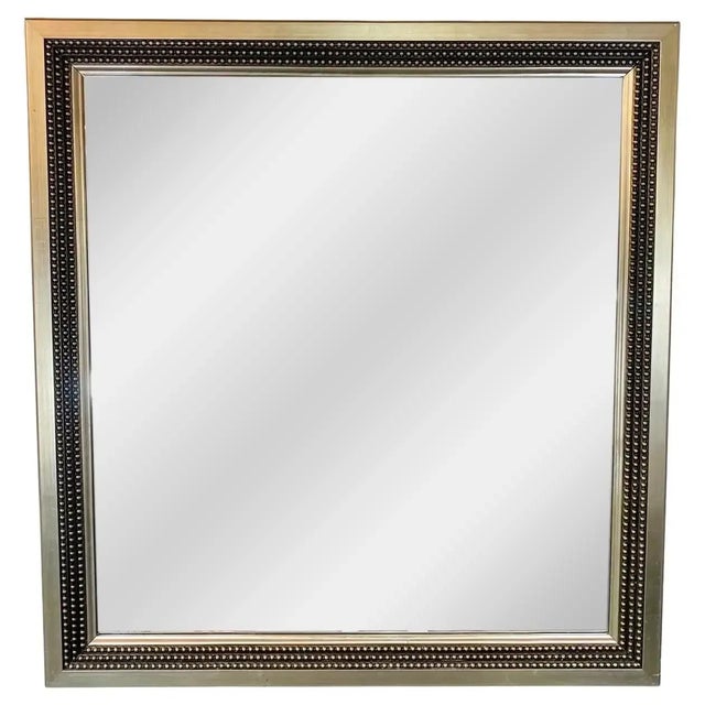 Brutalist Julian Schnabel Brutalist Style Silver Studded Console or Wall Mirror , a Pair For Sale - Image 3 of 13