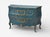 French Single Royal Blue and Parcel-Gilt Decorated Bombay Commode or Chest For Sale - Image 3 of 11