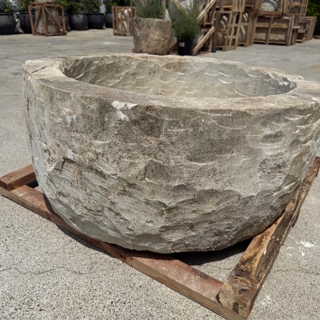 Early 20th Century Antique Limestone Trough 5926c For Sale - Image 5 of 10