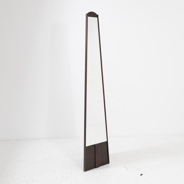 1970s Wooden Floor Mirror, 1970s For Sale - Image 5 of 11