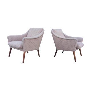 Vintage Danish Modern Lounge Chairs - A Pair For Sale