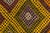 Apricot Vintage Anatolian Geometric KİLİM For Sale - Image 8 of 10