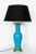 Bitossi Aldo Londi Bitossi Rimini Blue and Green Stripe Table Lamp, 1950's For Sale - Image 4 of 12
