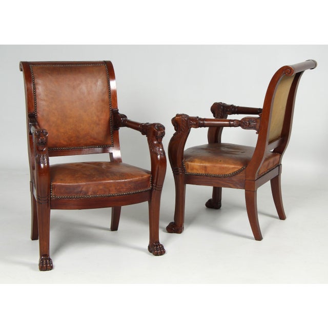 Empire Armchairs, 19th Century, Set of 2 For Sale - Image 10 of 16