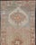 Vintage wide Gallery runner from Turkey with Medallion design in various tones of tan, taupe, orange, red, and browns....