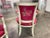 Stunning French Louis XVI-Style Pink Arm Chairs W/Painted Frames For Sale - Image 4 of 15
