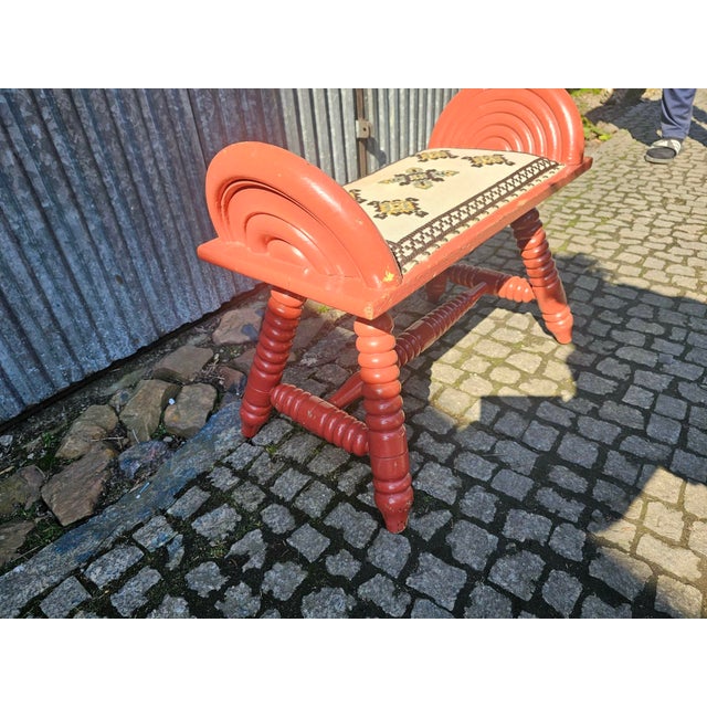 Rustic Wooden Bench or Stool, 1950s-1960s For Sale - Image 3 of 6