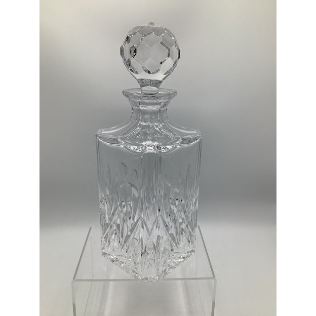 Glass Vintage Tiffany & Co Crystal Decanter Sybil Pattern by Sybil Connolly For Sale - Image 7 of 8