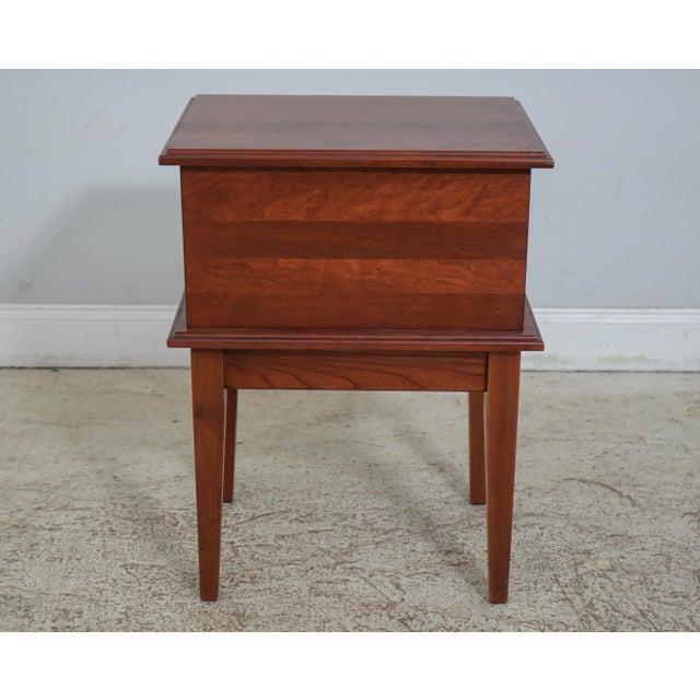 Custom Crafted Cherry Humidor Nightstand End Table For Sale - Image 12 of 12