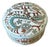 Tiffany & Co. Porcelain Snake Trinket Box, Teal, Red & Gold For Sale