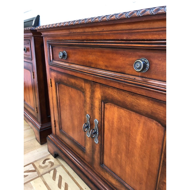 Traditional Hickory White Nightstands a Pair Chairish