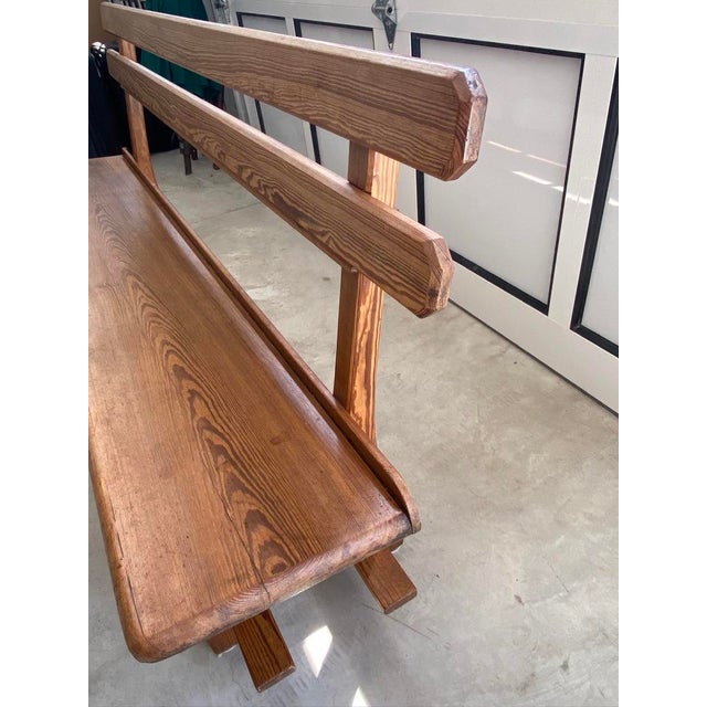 Late 19th Century English Antique Pine Church Pew For Sale - Image 4 of 10