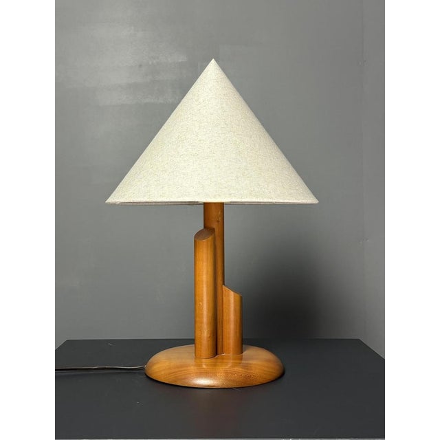 Mid-Century Modern Scandinavian Pine Skyscraper Table Lamp, 1970s For Sale - Image 6 of 13