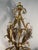 Large Mid 20th Century Italian Gilt Tole Candelabra Style Sconce With Crystals For Sale - Image 6 of 17