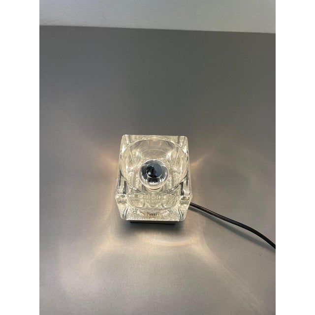 Ice Cube Glass Table Lights attributed to Peill & Putzler, Germany, 1970s, Set of 2 For Sale - Image 16 of 17