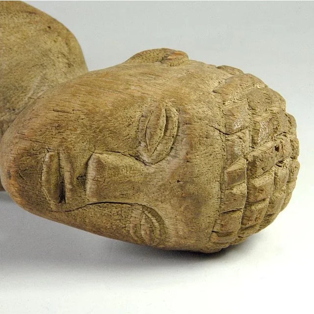 African Tribal Wooden Lobi Sculpture from Burkina Faso, 1970s For Sale - Image 3 of 10