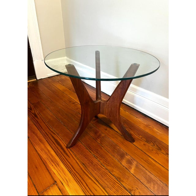 1960s Mid Century Attributed to Adrian Pearsall Walnut Jacks Side Tables - Pair For Sale - Image 11 of 11