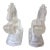 Vintage Art Deco Frosted Satin Glass Rearing Horse Bookends - A Pair For Sale