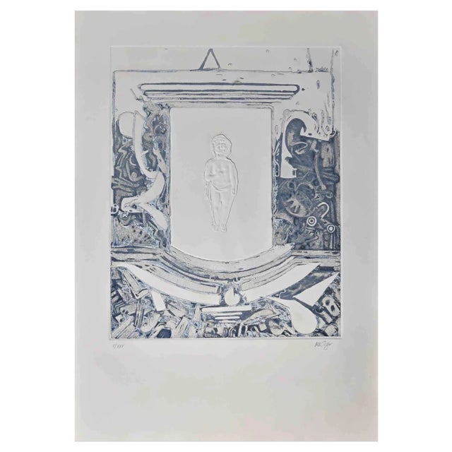 Lucio Del Piece, Decalogue N ° 1, Original Etching, 1976-1978 For Sale