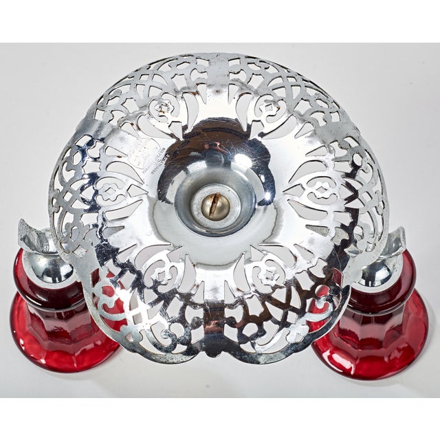 1930s Art Deco Diana Chrome 2 Arm Candlestick For Sale In Phoenix - Image 6 of 7