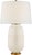 Modern Christopher Spitzmiller by Visual Comfort Signature Newcomb Medium Table Lamp in Ivory with Linen Shade For Sale - Image 3 of 3