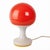 Plastic Red and White Glass Table Lamp For Sale - Image 7 of 7