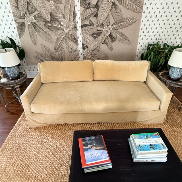 Skirted Bench Seat Sofa For Sale In Washington DC - Image 6 of 13