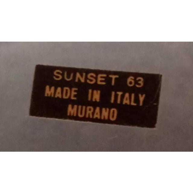 Mid-Century Modern 1960s Pair of Carlo Moretti Satinato Murano Glass Blue Goblet Vases For Sale - Image 3 of 7