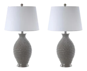 Robert Table Lamp Grey - a Pair
