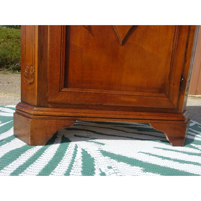 Vintage Glass Corner Display Cabinet, 1980s For Sale - Image 18 of 18