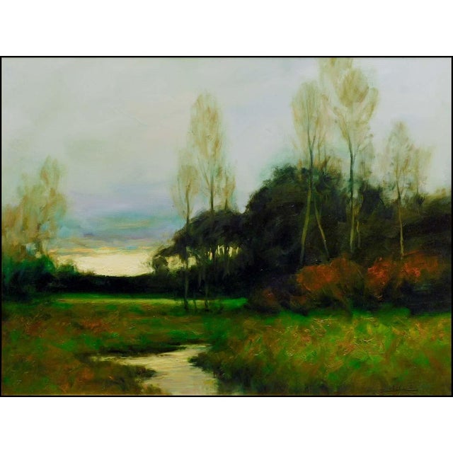 "Last Days of Autumn " 190104 framed Original Oil Painting on Canvas by Dennis Sheehan Hand Signed by the Artist museum...
