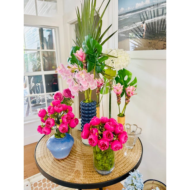 Palm Glass Peony Bloom For Sale In West Palm - Image 6 of 6
