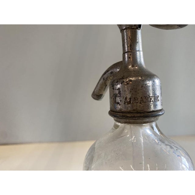 Blue Small Blue Glass Seltzers Soda Syphons Bottles, 1890s, Set of 2 For Sale - Image 8 of 16
