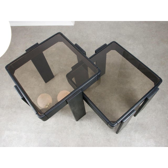 Vintage Nesting Tables by Gianfranco Frattini, 1970s, Set of 2 For Sale - Image 6 of 18